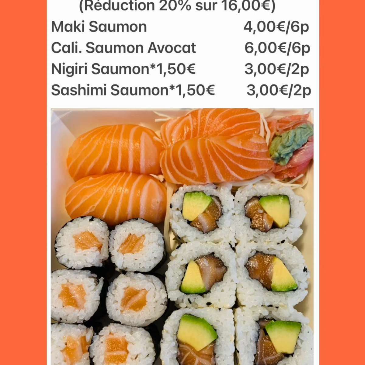 Menu aube - au saumon